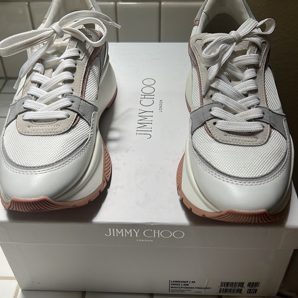 Like-New Jimmy Choo Landon Sneakers - Picture 4 of 7